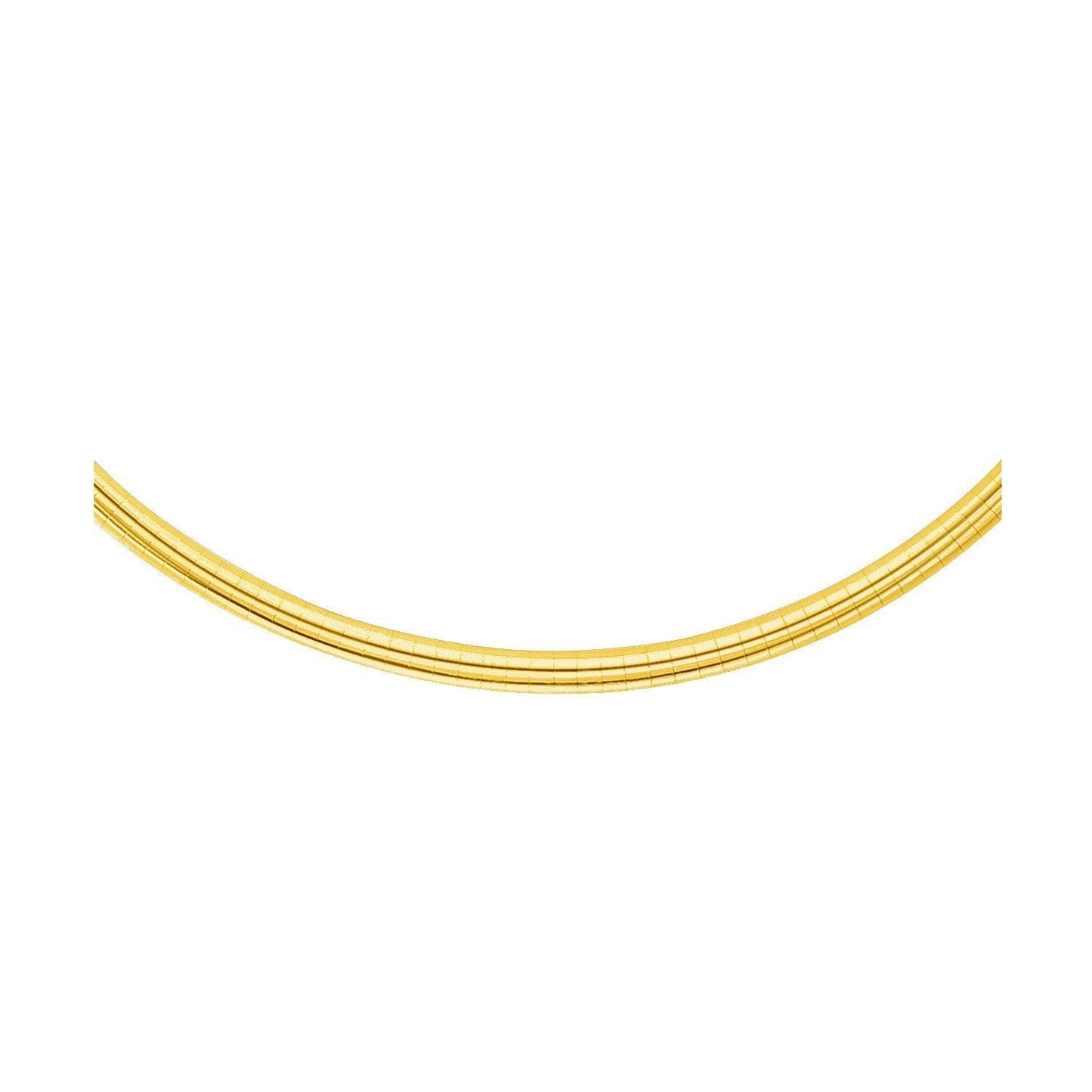14k Yellow Gold Chain in a Classic Omega Design (4 mm) Bids.com