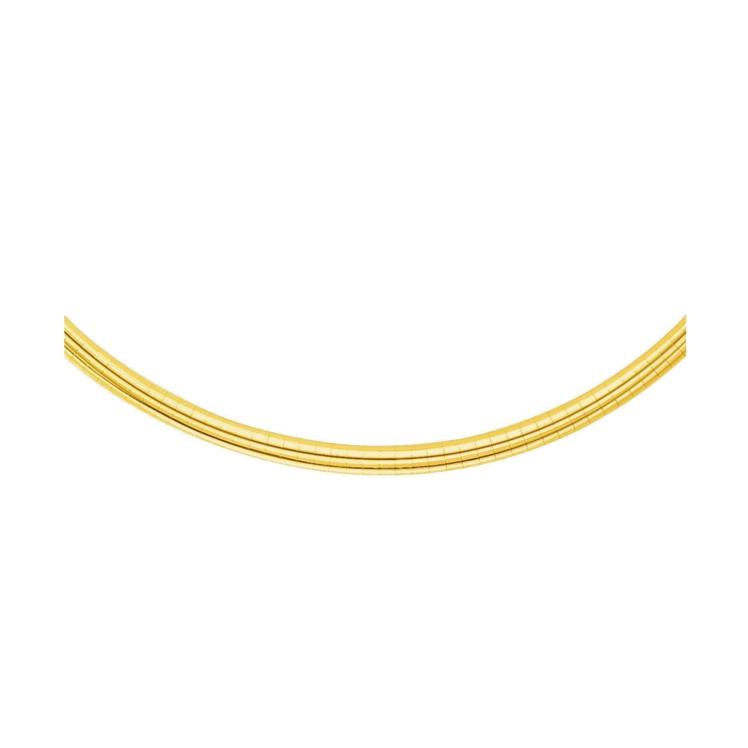 14k Yellow Gold Chain in a Classic Omega Design (4 mm) Bids.com