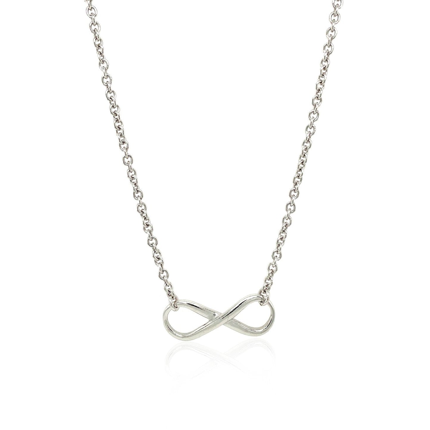 Sterling Silver Infinity Symbol Necklace Bids.com