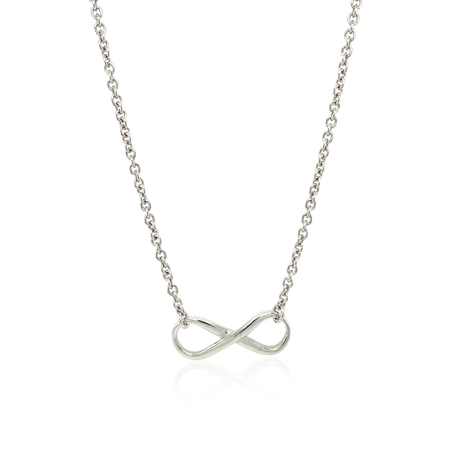 Sterling Silver Infinity Symbol Necklace Bids.com