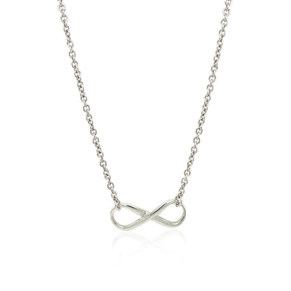 Sterling Silver Infinity Symbol Necklace Bids.com