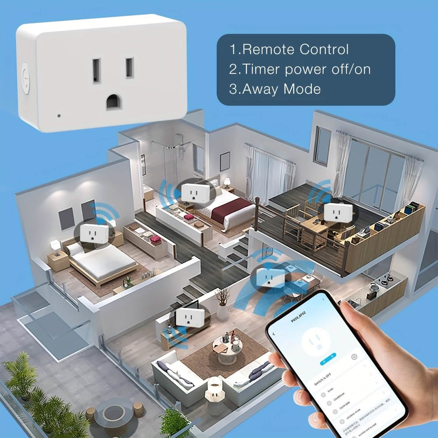 2-Pack: WiFi Smart Plug – 15A, Timer & App Control, Works with Alexa & Google Home DailySale