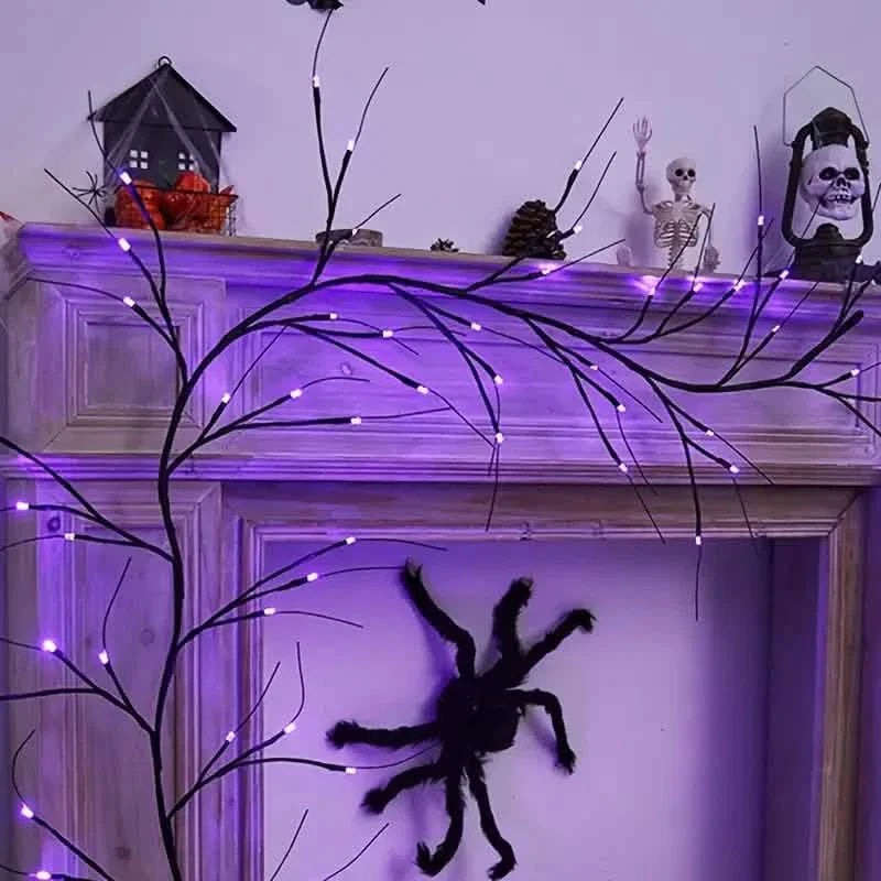 54LED Halloween Bat Decorative Branch String Lights, Wall-mounted Indoor Decorative String Lights DailySale