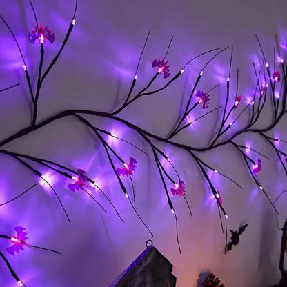 54LED Halloween Bat Decorative Branch String Lights, Wall-mounted Indoor Decorative String Lights DailySale