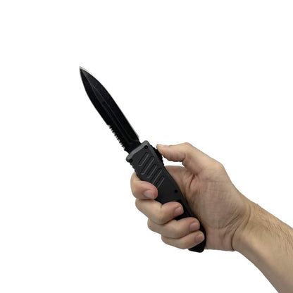 2-Pack: 5.5" Automatic OTF Knife w/ Half Serrated Dagger Blade DailySale