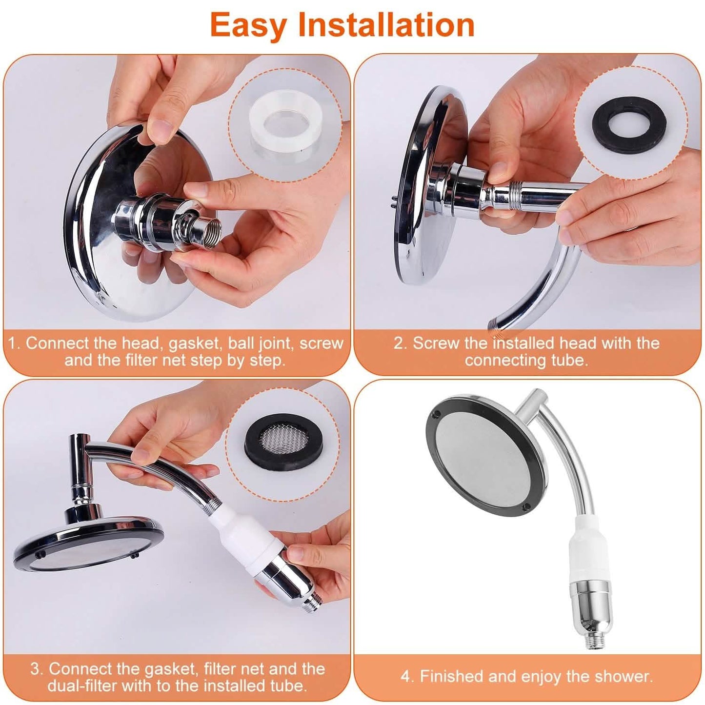 5.5-Inch High Pressure Shower Head DailySale