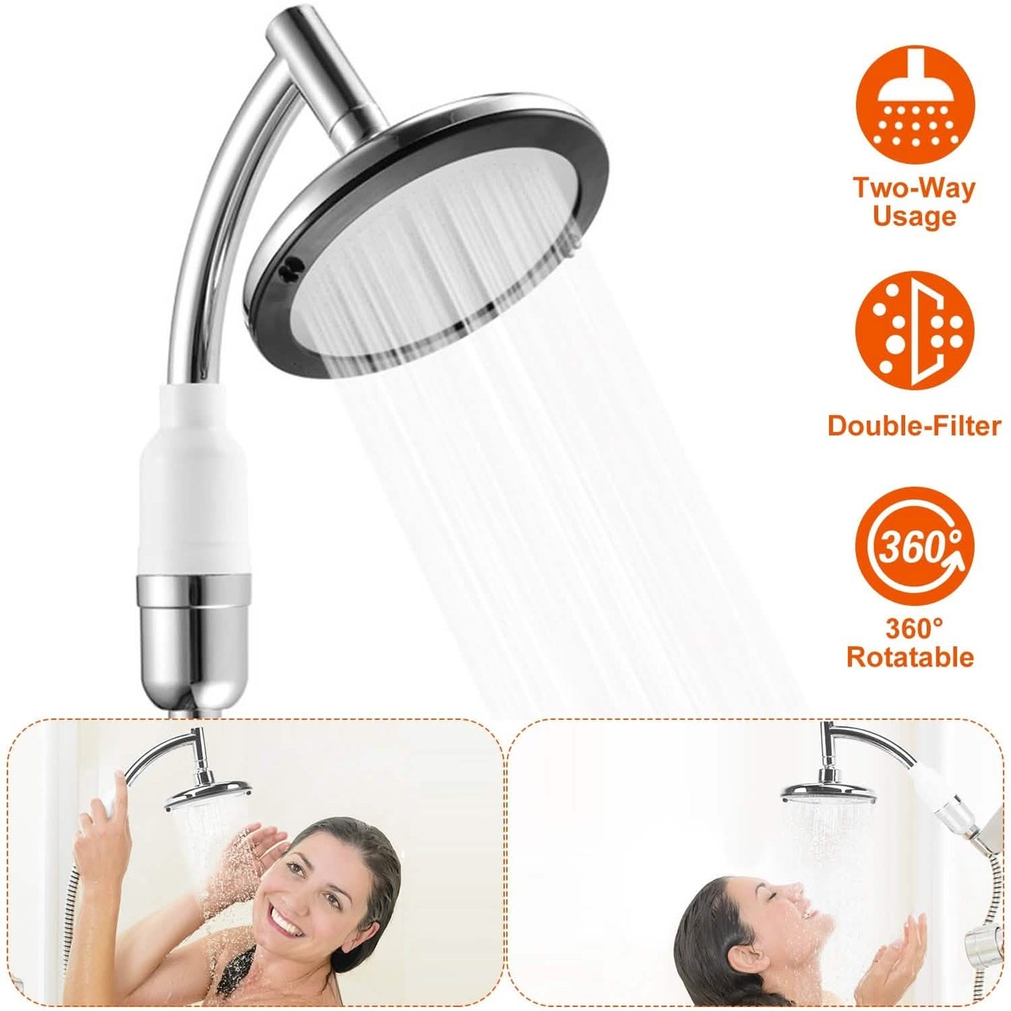 5.5-Inch High Pressure Shower Head DailySale