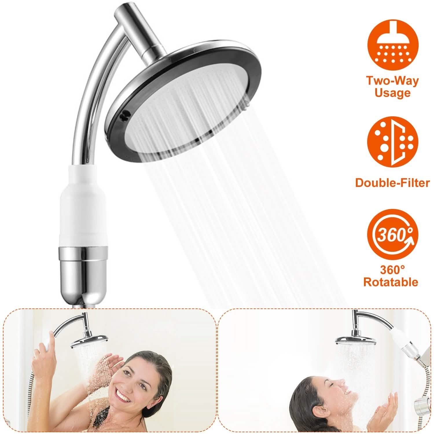 5.5-Inch High Pressure Shower Head DailySale