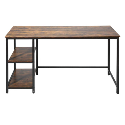 55" Rectangular Desk with Storage Shelves DailySale