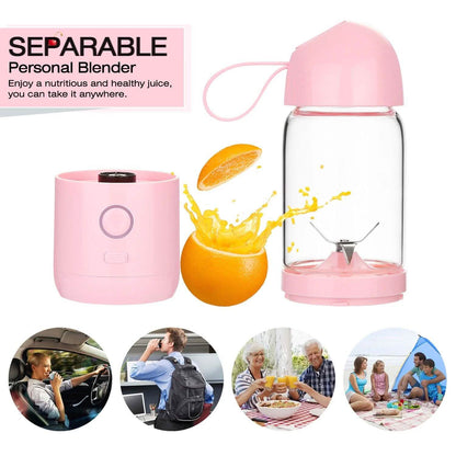 550ML USB Portable Mixer Rechargeable Juicer Fruit Blender Juicer Shaker Bottle DailySale