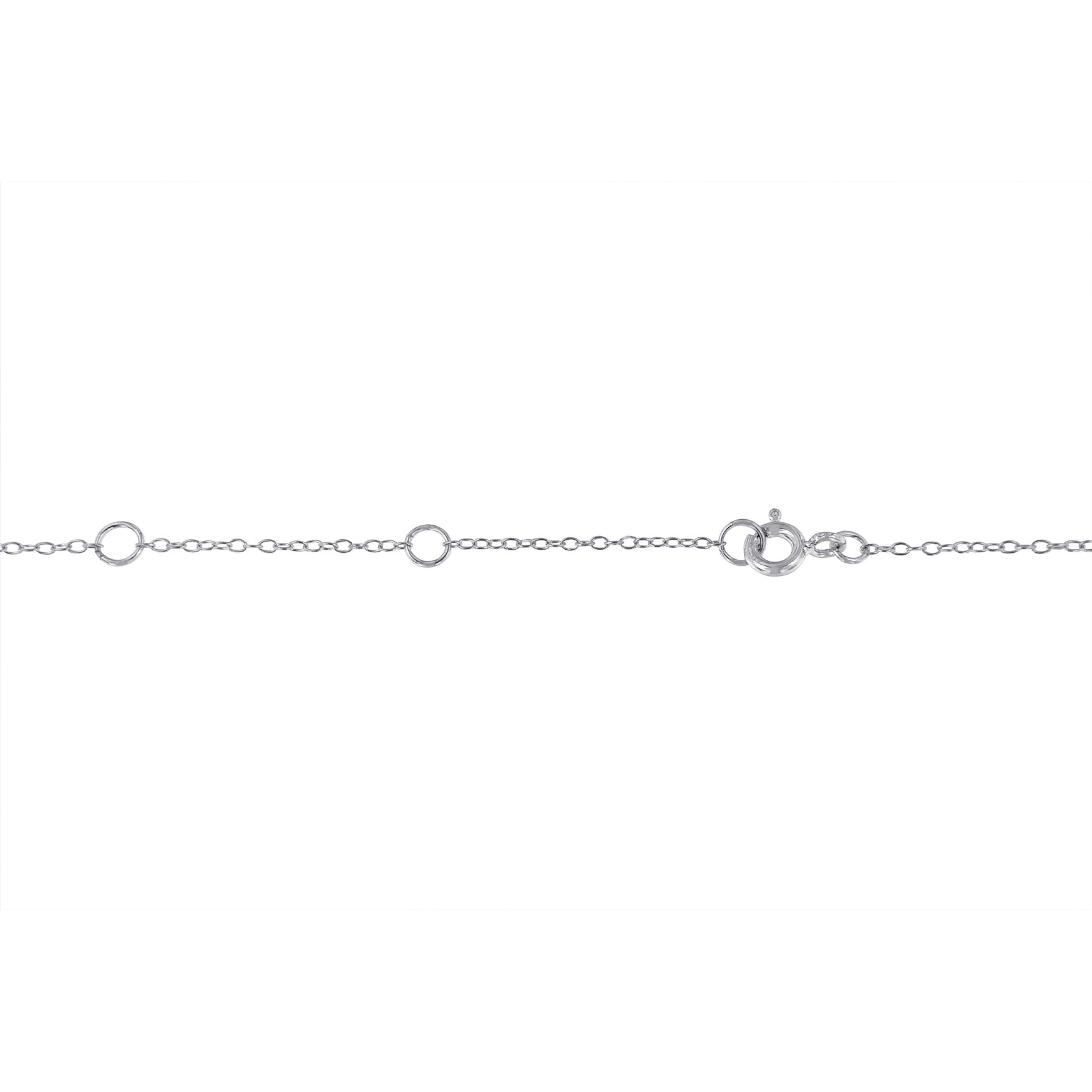 Sterling Silver Treated Diamond By Yard Necklace (3/4 cttw, Blue Color, I2-I3 Clarity) Bids.com