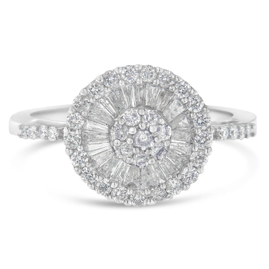 10KT White Gold Diamond Cocktail Ring (1 cttw, H-I Color, SI2-I1 Clarity) Bids.com
