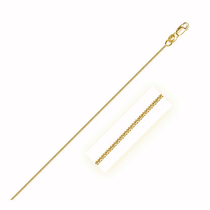 14k Yellow Gold Gourette Chain 1.0mm Bids.com