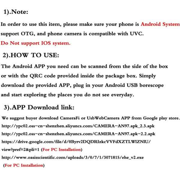5.5mm Android Waterproof Endoscope DailySale