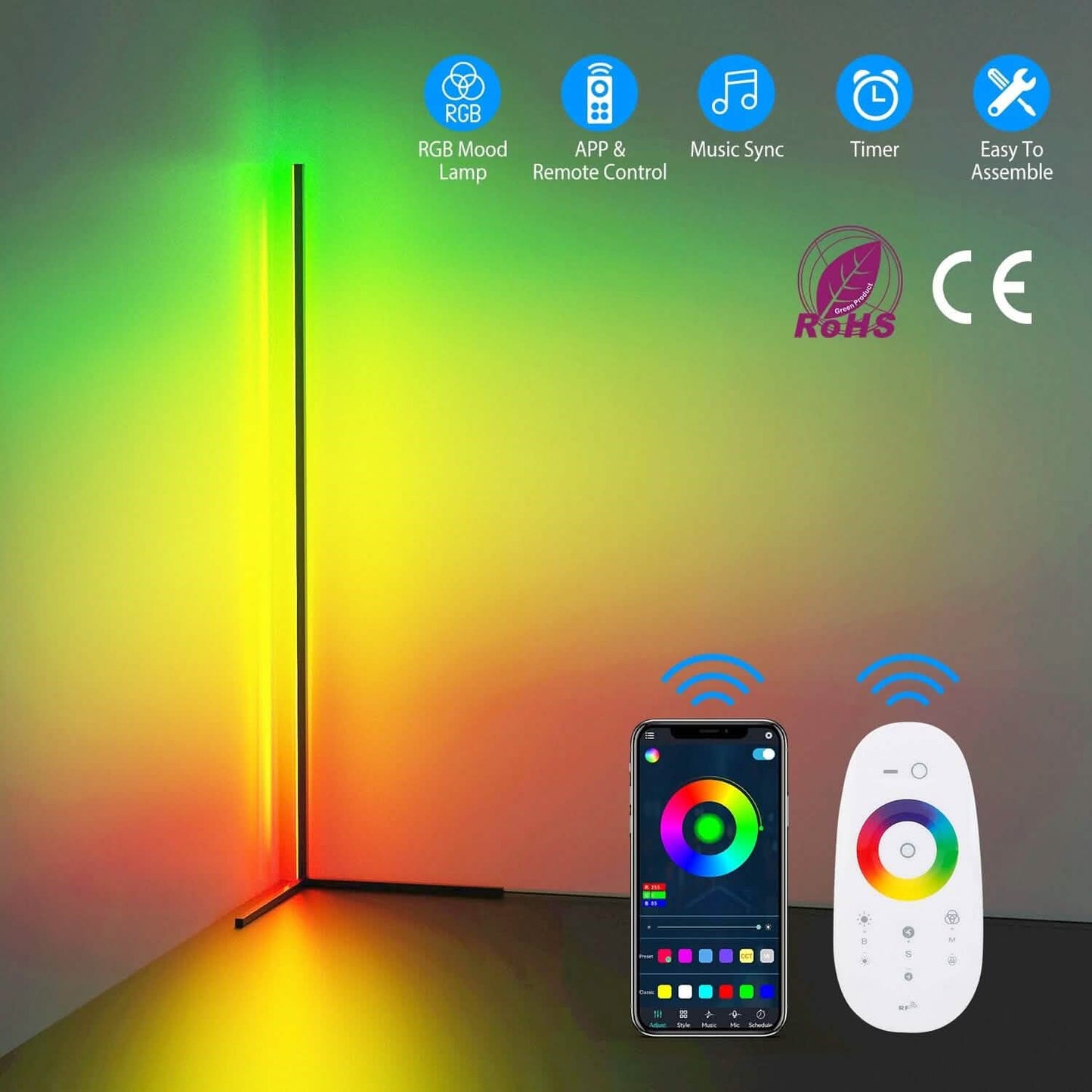 56" Floor LED Light Standing Lamp DailySale