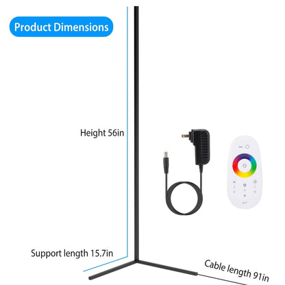 56" Floor LED Light Standing Lamp DailySale