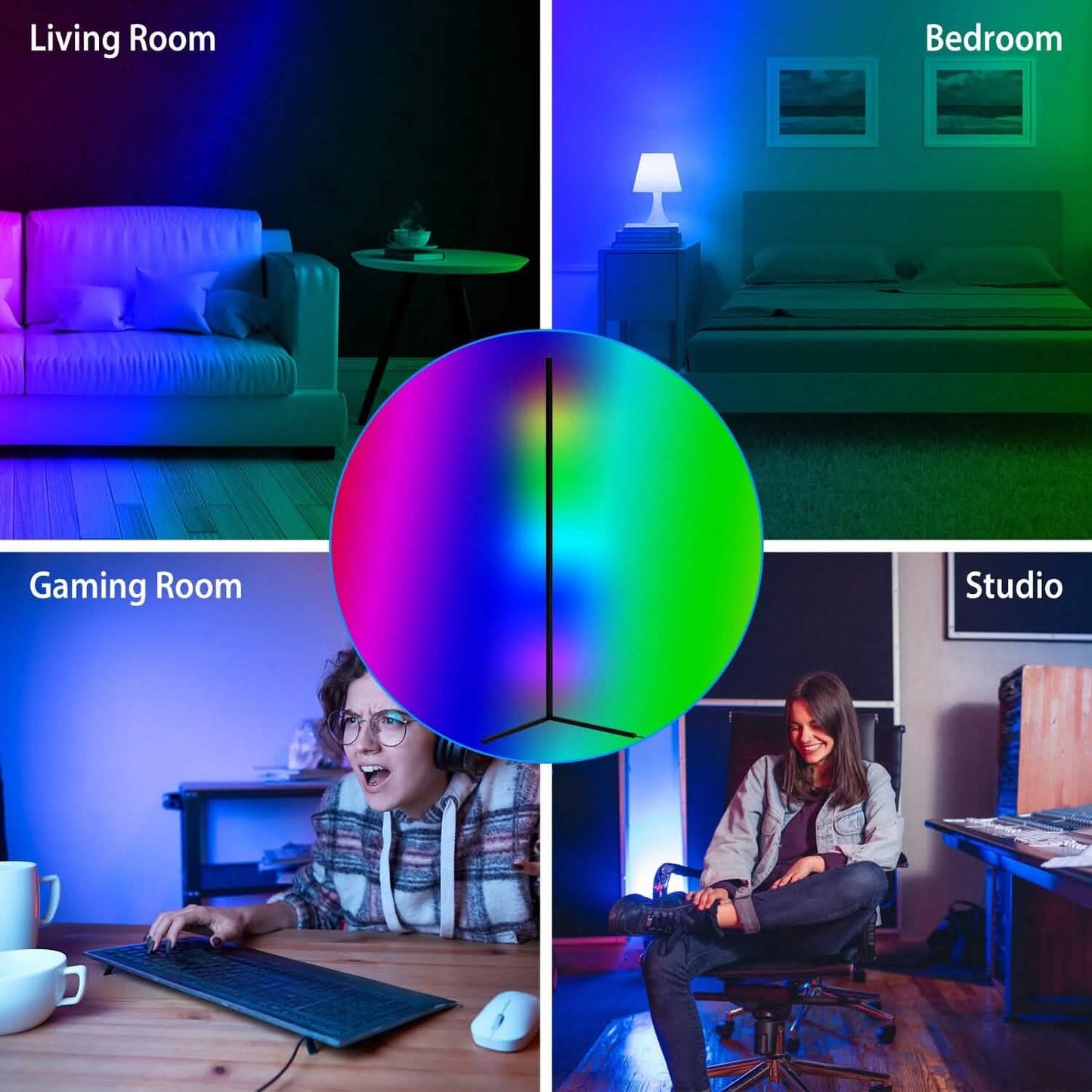 56" Floor LED Light Standing Lamp DailySale