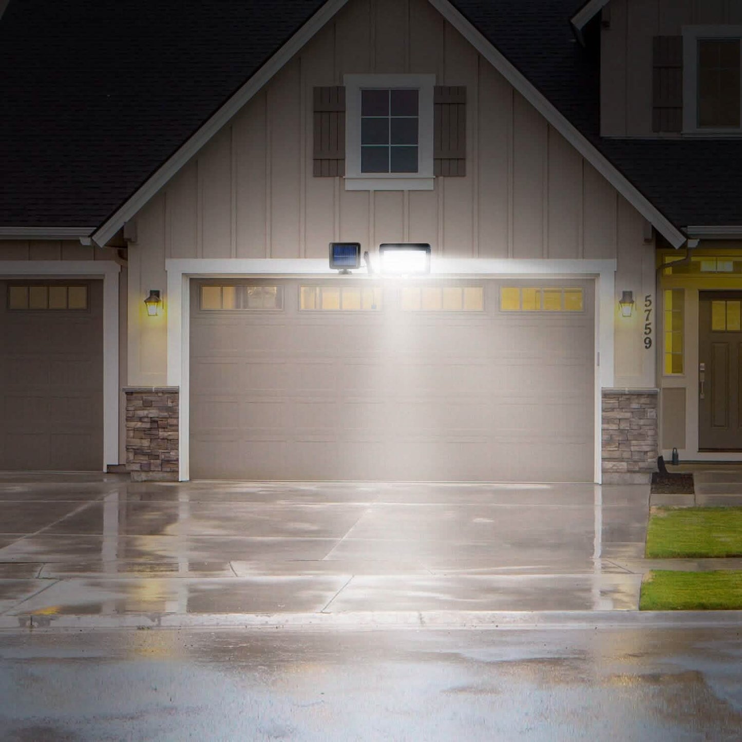 56 LEDs Outdoor Solar Security Flood Light DailySale