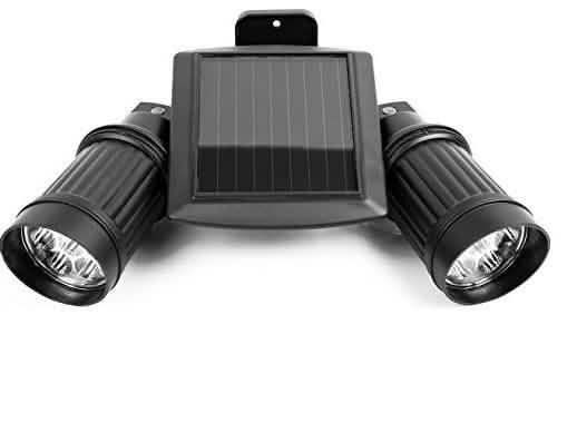 Solar Motion Sensor Twin Floodlight DailySale