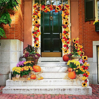 5.6ft Artificial Maple Leaf Garland Hanging Plant Vine DailySale