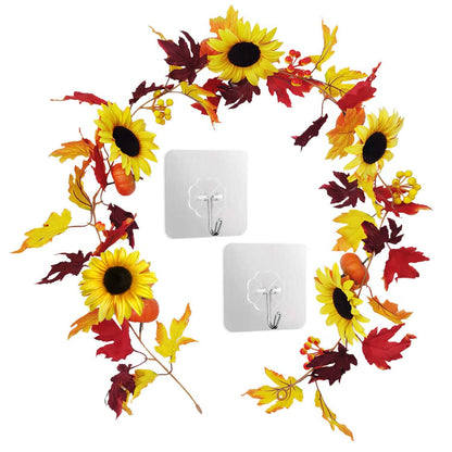 5.6ft Artificial Maple Leaf Garland Hanging Plant Vine DailySale