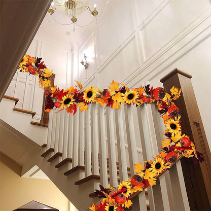 5.6ft Artificial Maple Leaf Garland Hanging Plant Vine DailySale