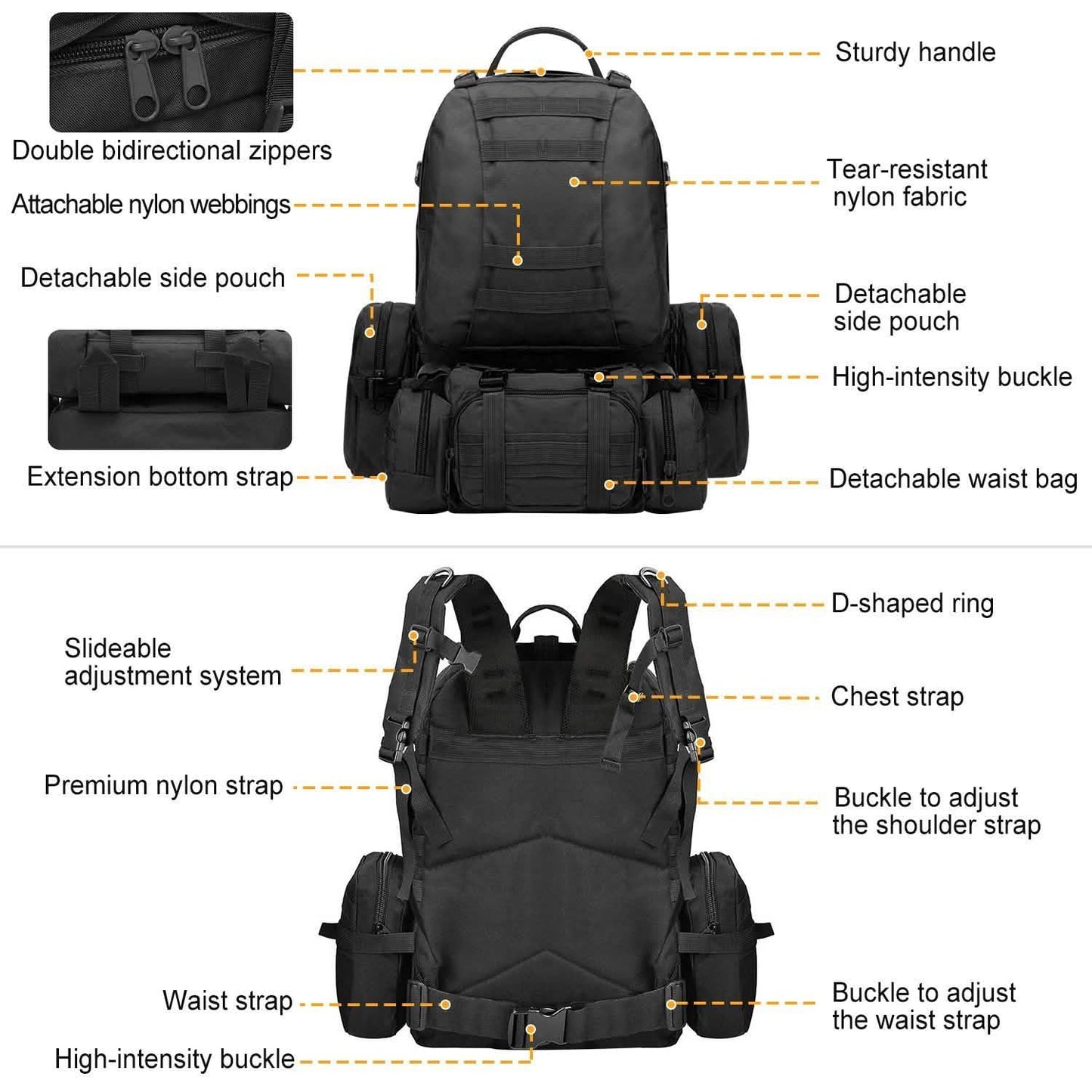 56L Military Tactical Backpack DailySale