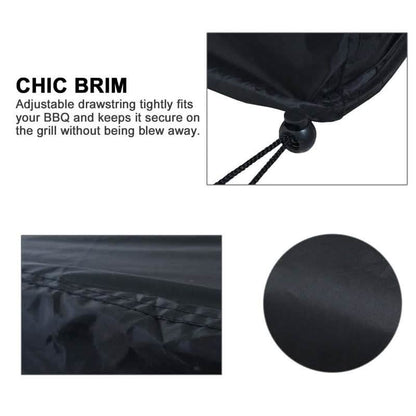 57" Black Barbecue Gas Grill Waterproof Cover DailySale