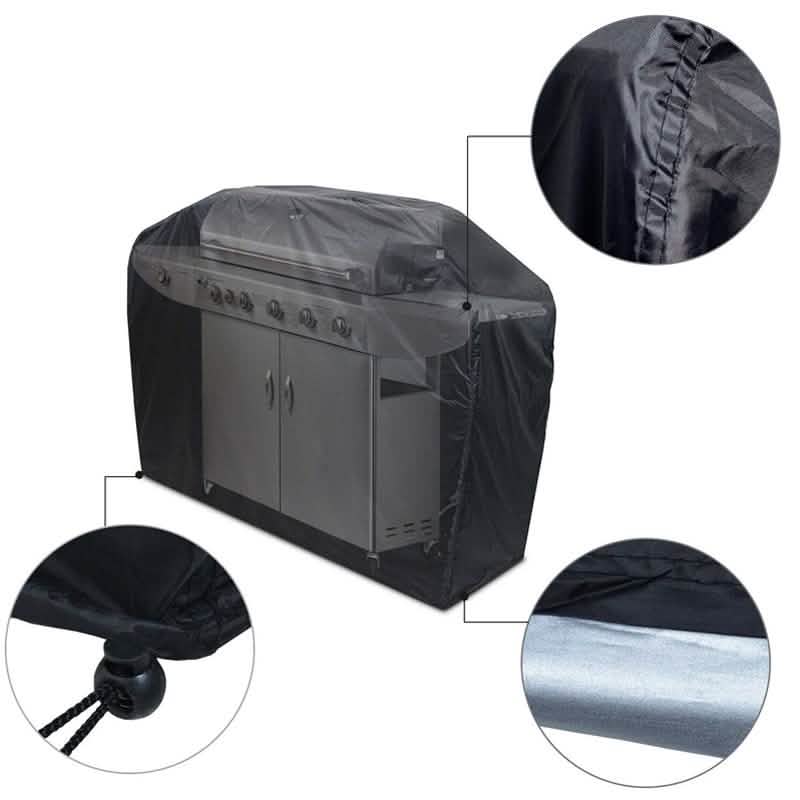 57" Black Barbecue Gas Grill Waterproof Cover DailySale