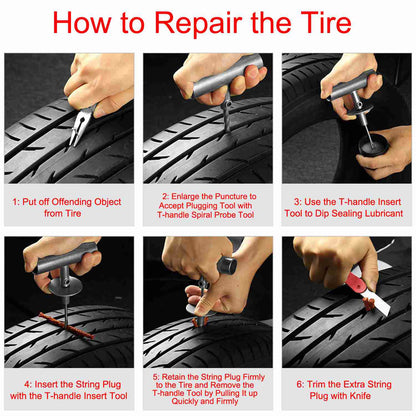 57-Piece: Universal Tire Repair Kit DailySale