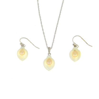 Natural FW Pearl Jewelry sets Sterling Silver Bids.com