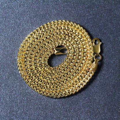 14k Yellow Gold Light Weight Wheat Chain (3.20 mm) Bids.com