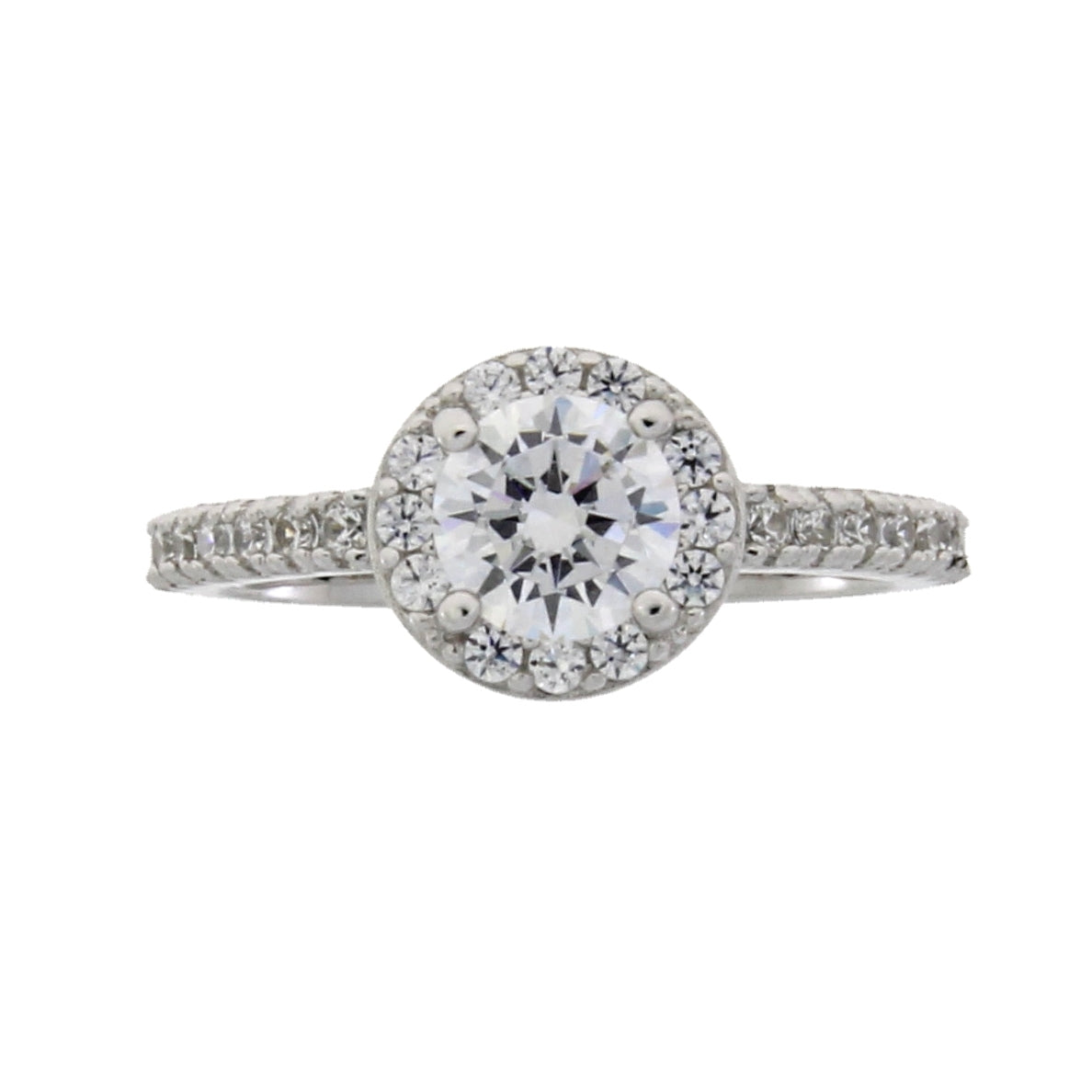Natural Cubic Zirconium Ring Sterling Silver Bids.com