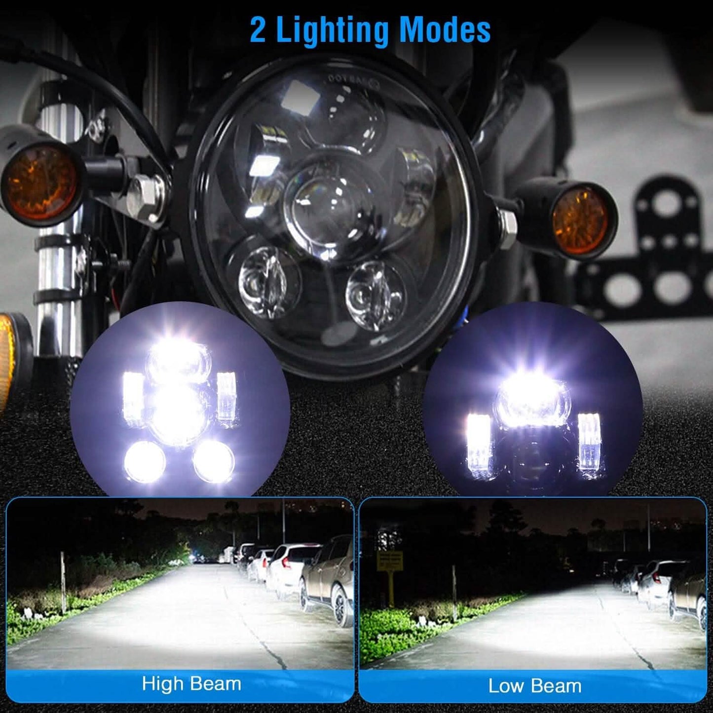 5.75-Inch LED Motorcycle Headlight DailySale