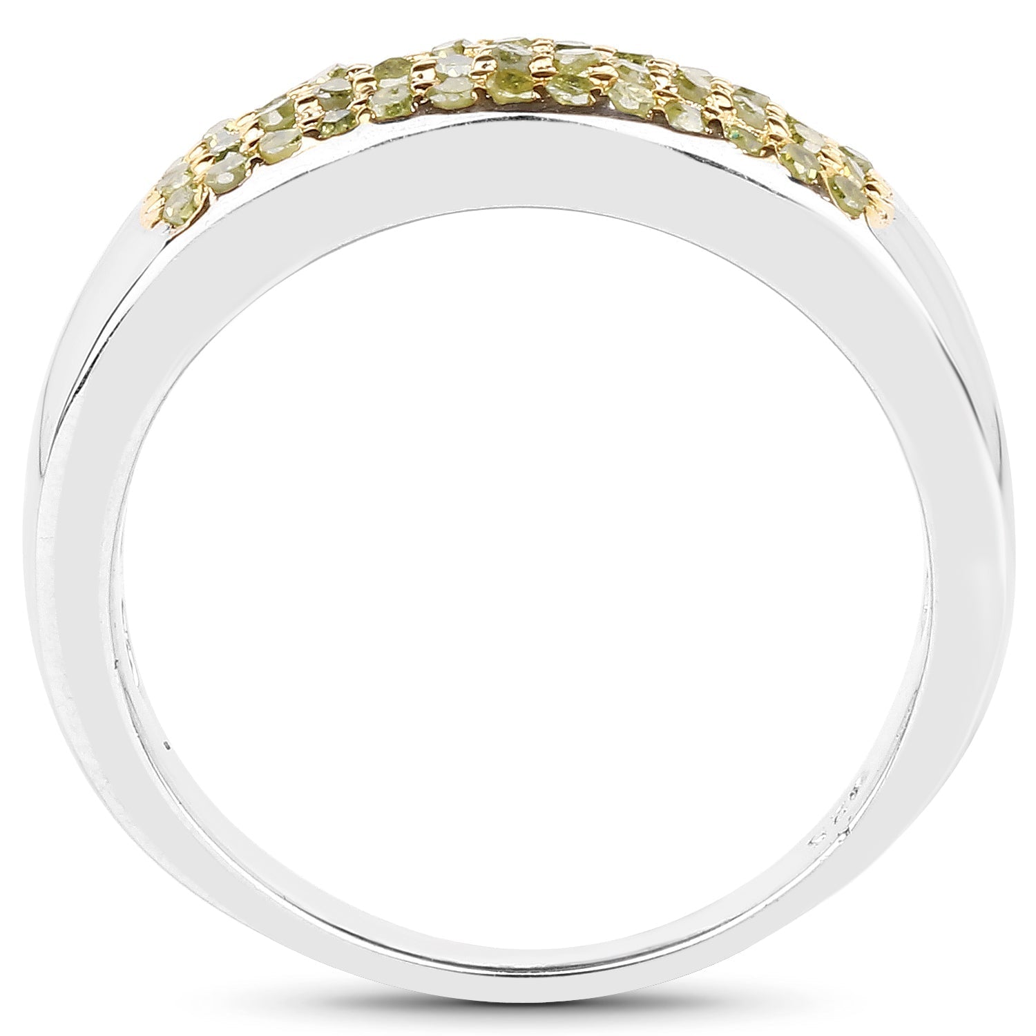 0.22 Carat Genuine Yellow Diamond .925 Sterling Silver Ring Bids.com
