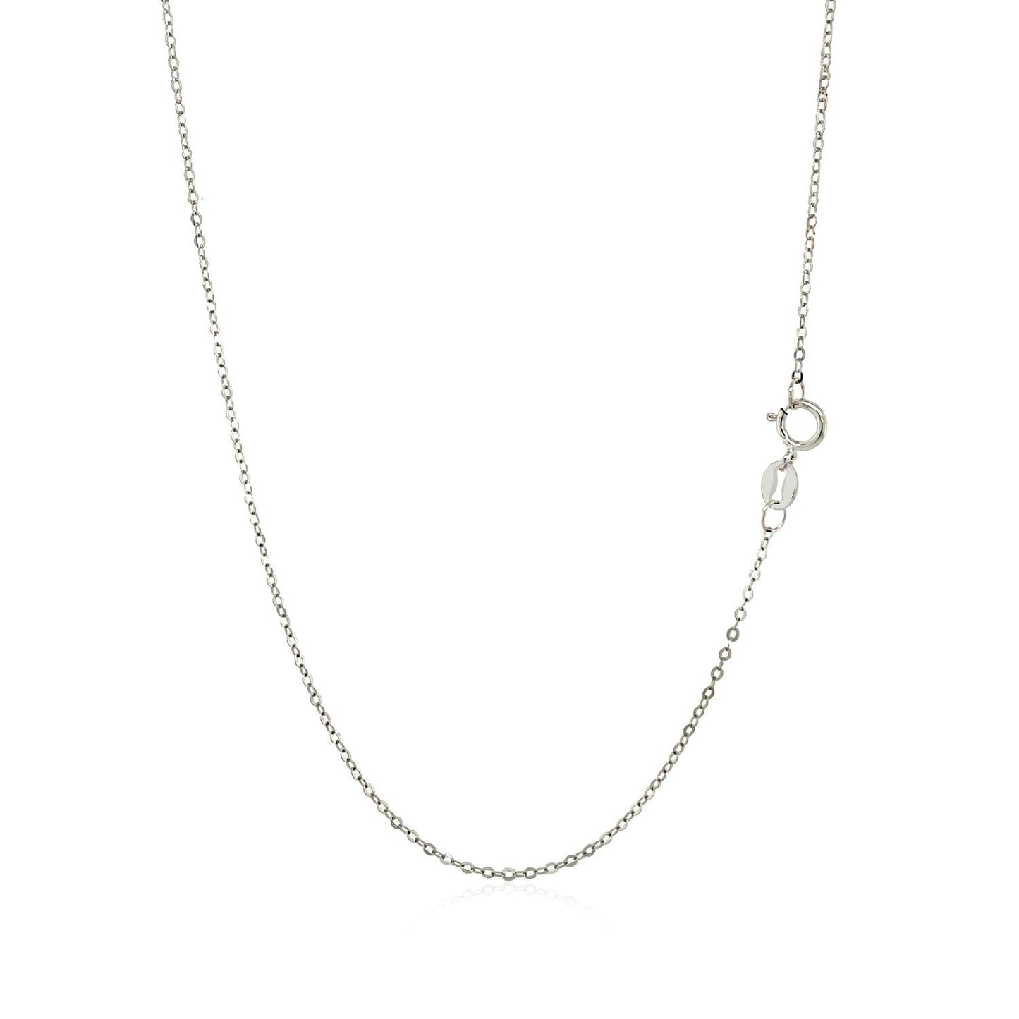14k White Gold Polished Mini Heart Necklace Bids.com