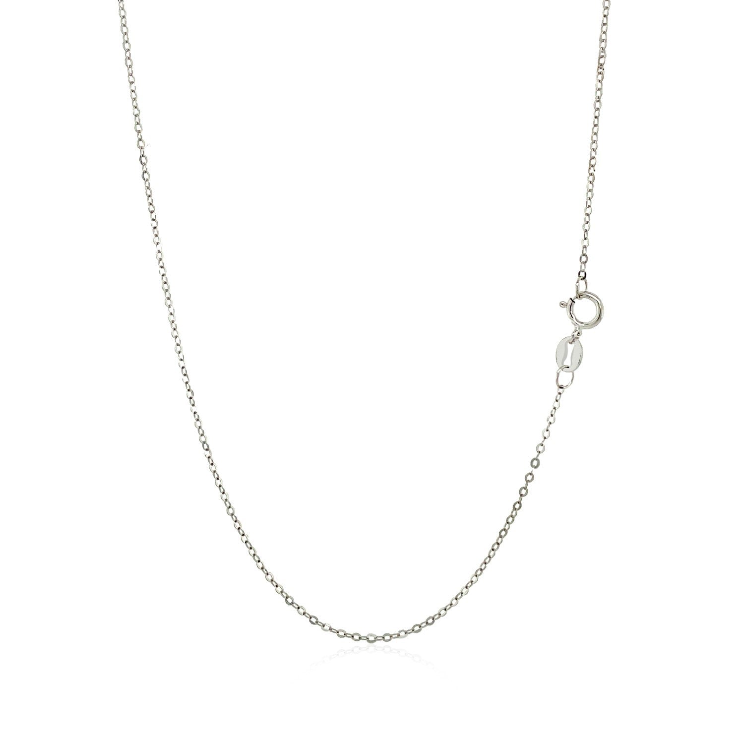 14k White Gold Polished Mini Heart Necklace Bids.com