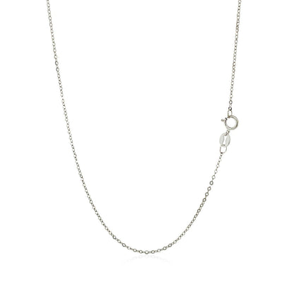 14k White Gold Polished Mini Heart Necklace Bids.com