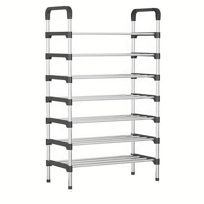 7-Tier Iron Shoe Rack – Space-Saving, Floor-Standing DailySale