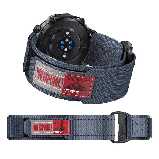 Amazfit Balance, GTR, GTS & Bip Firm Nylon Loop Band, Woven Patch BandsCo Straps
