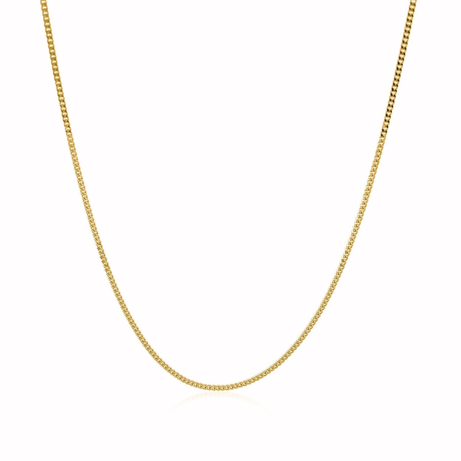 14k Yellow Gold Gourette Chain 1.0mm Bids.com