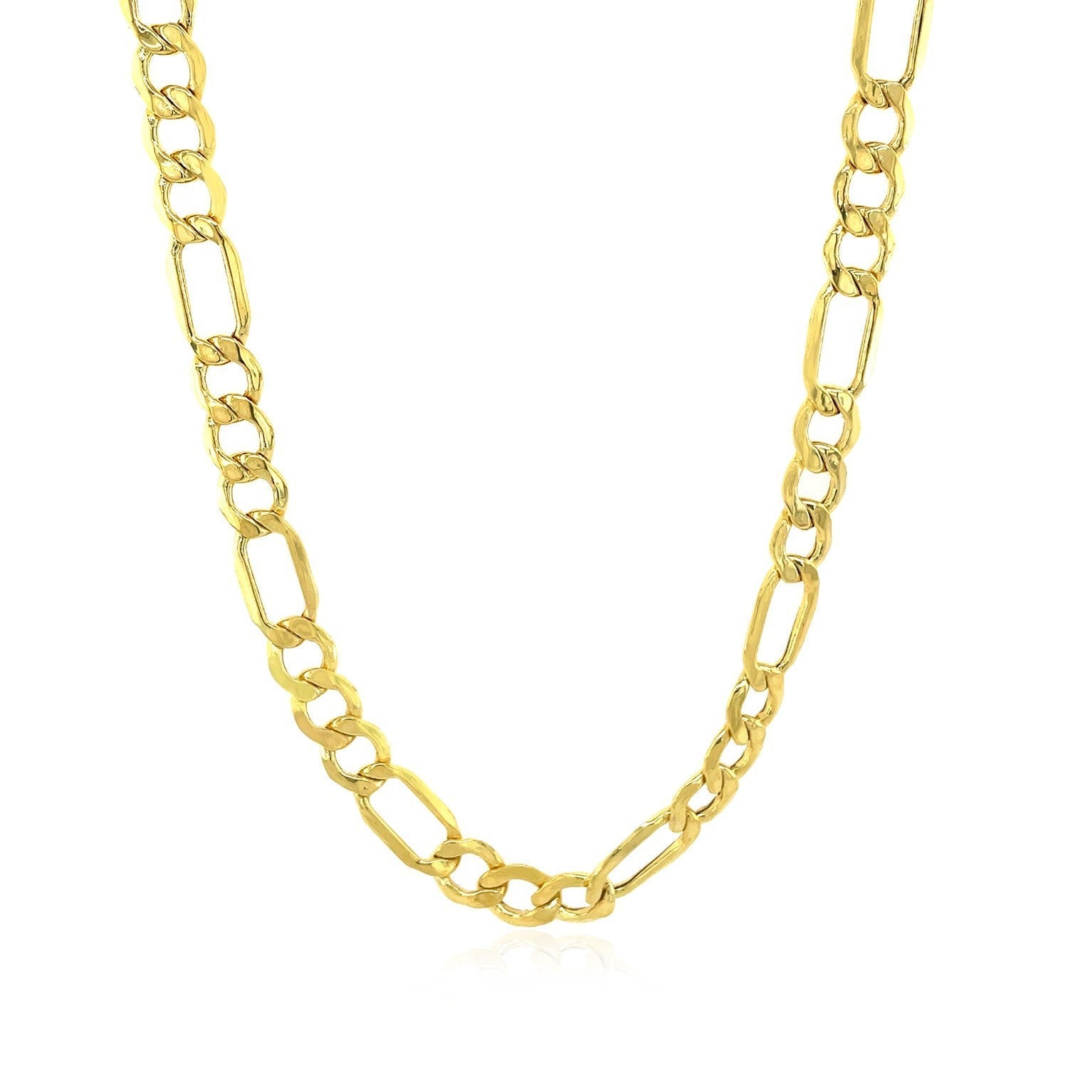 5.4mm 10k Yellow Gold Lite Figaro Chain Bids.com