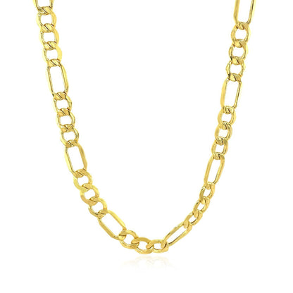 5.4mm 10k Yellow Gold Lite Figaro Chain Bids.com