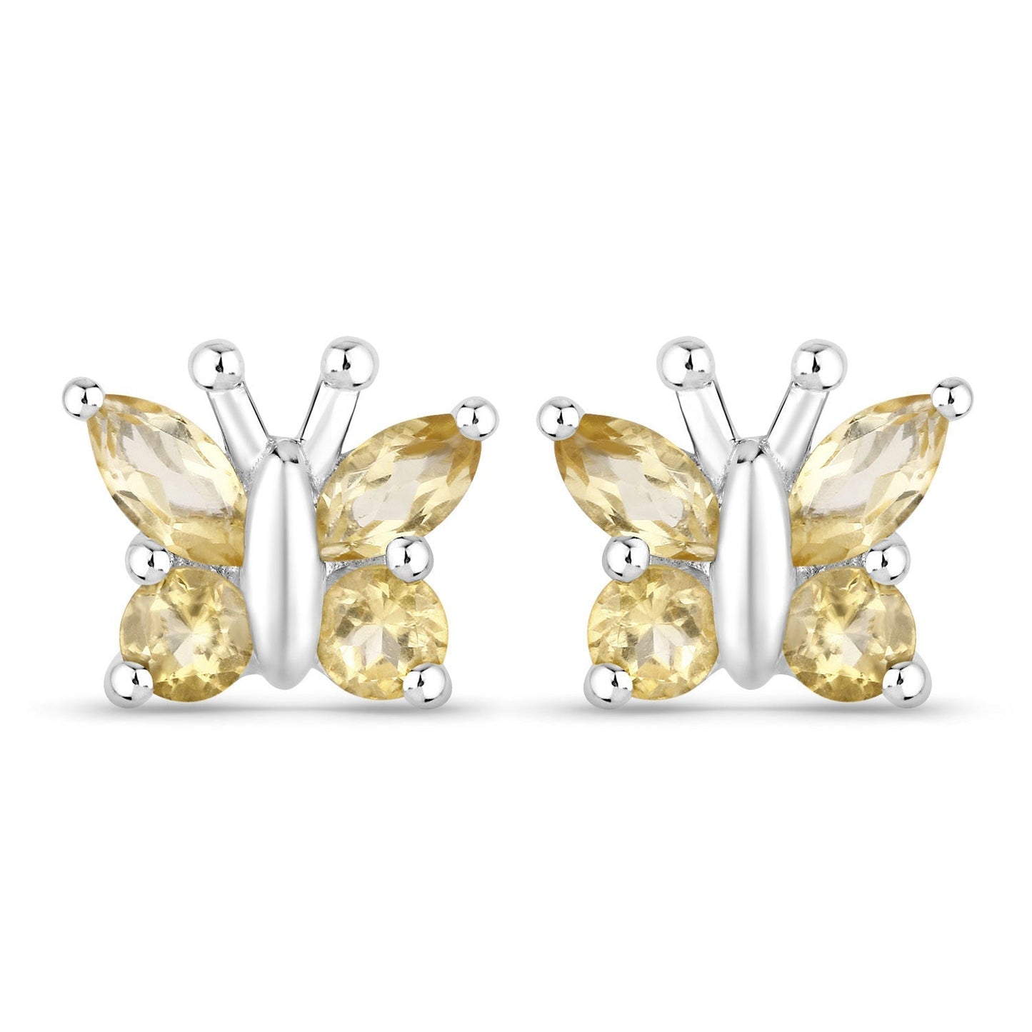 0.88 Carat Genuine Citrine .925 Sterling Silver Earrings Bids.com