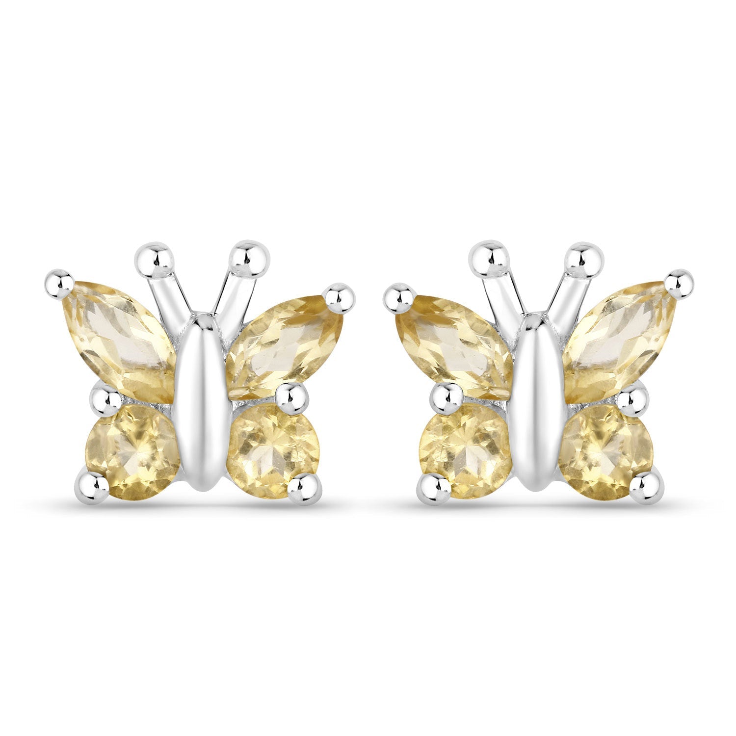 0.88 Carat Genuine Citrine .925 Sterling Silver Earrings Bids.com