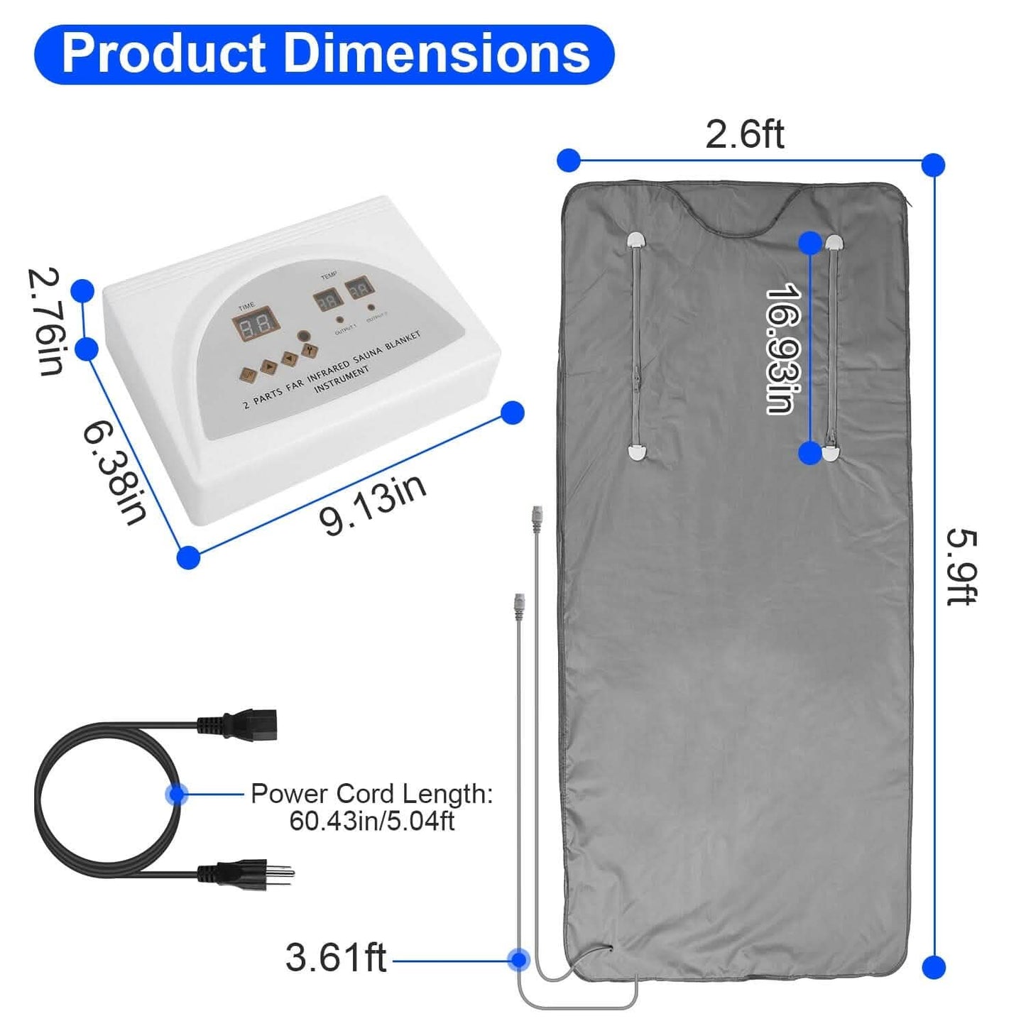 5.9 X 2.6 Ft. Infrared Sauna Blanket DailySale