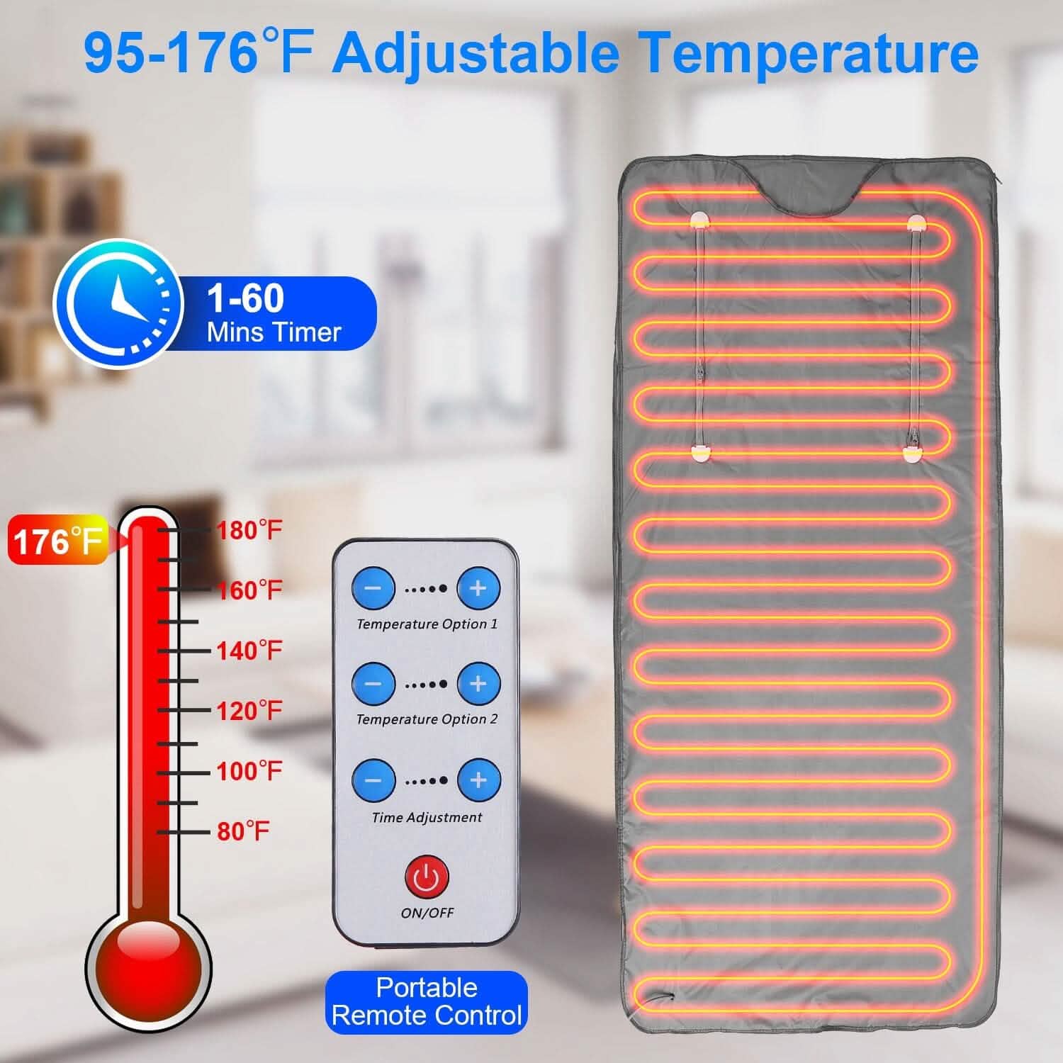 5.9 X 2.6 Ft. Infrared Sauna Blanket DailySale