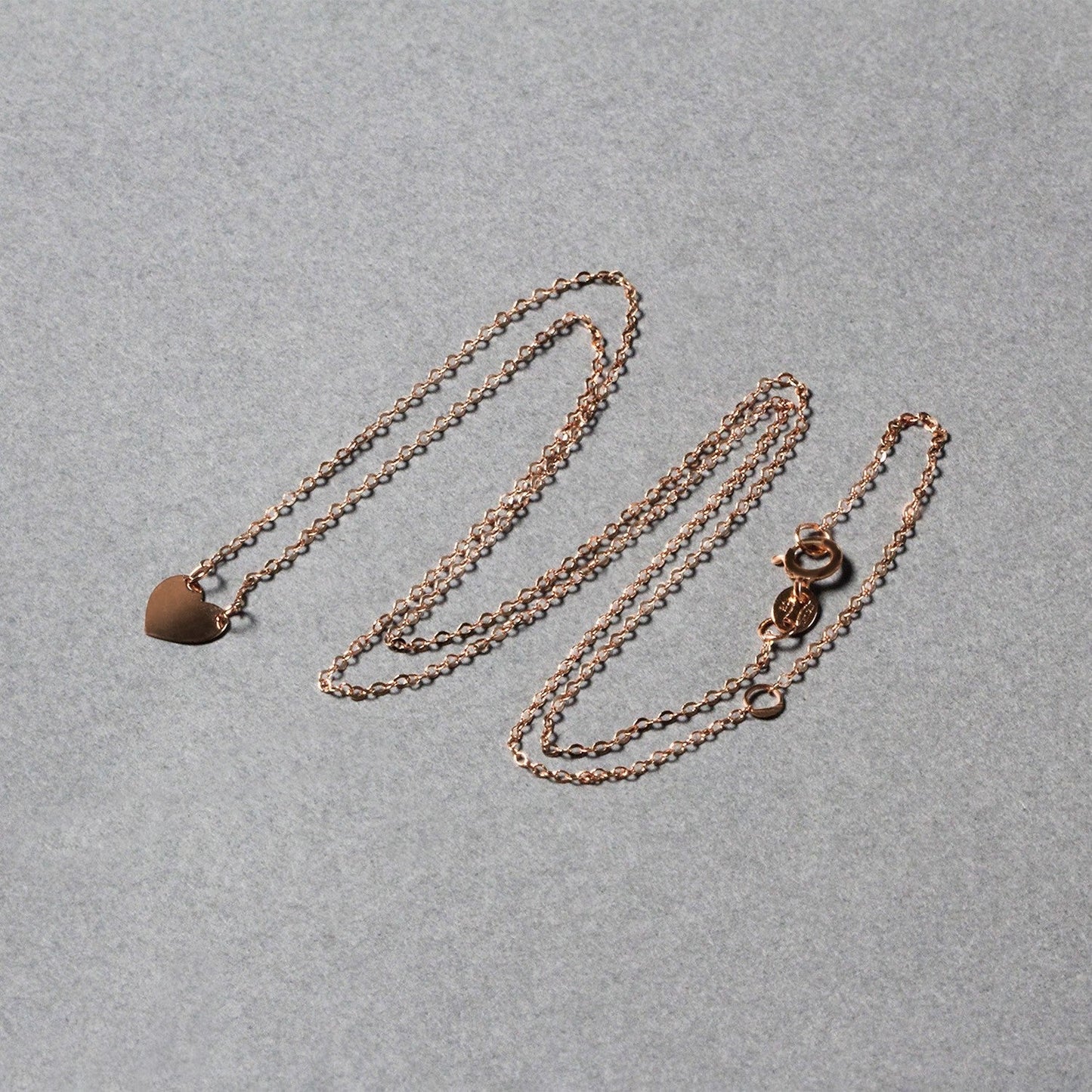 14k Rose Gold Polished Mini Heart Necklace Bids.com