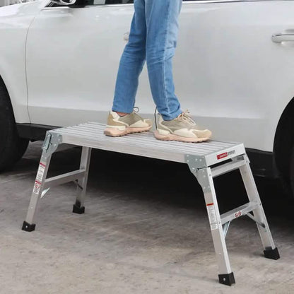 Portable Bench Folding Ladder Stool with Non-Slip Design DailySale