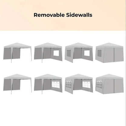 Outdoor 10X10 Ft. Pop Up Gazebo Canopy Tent with Removable Sidewall with Zipper DailySale
